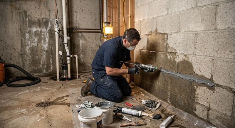 Basement Leak Repair in Greenville, SC