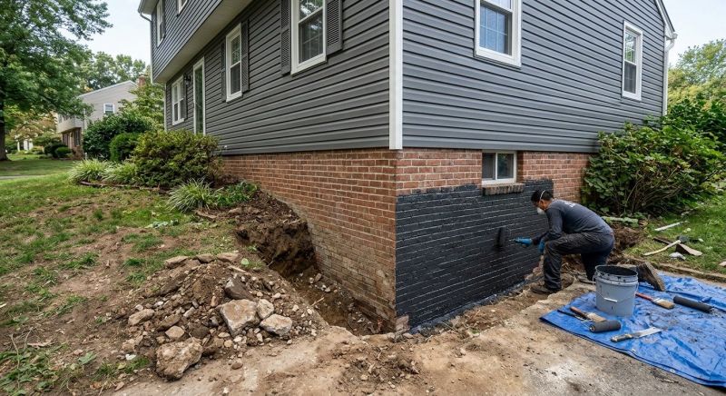 Concrete Foundation Sealing in Fredericksburg, VA